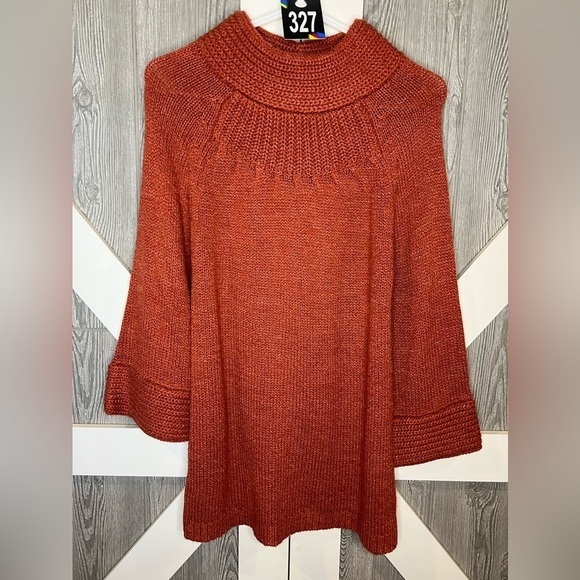 B12.02 DRESSBARN Cowl Neck Ginger Sweater • Dress Barn - Picture 3 of 8